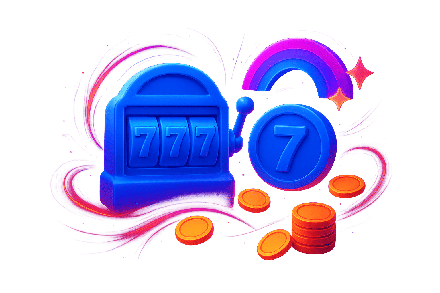 Colorful cartoon slot machine